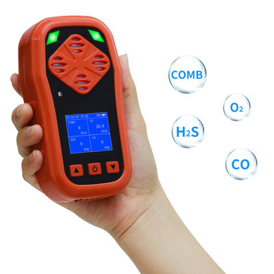 YA-CDX4 CE FCC 공장 가격 4 in 1 가스 탐지기 휴대용 멀티 가스 O2 CO LEL H2S 가스 모니터 알람