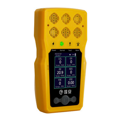 BTQ-YA-C100FT 휴대용 휴대용 가스 탐지기 Co O2 H2S LEL 멀티 가스 분석기