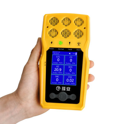 야오안 6 인 1 휴대용 멀티 가스 탐지 모니터 700g BTQ-YA-C100FT-6