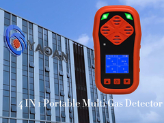 펌프 h2s co o2 ch4 가스 누출 모니터와 함께 휴대용 4 in 1 멀티 가스 감지기